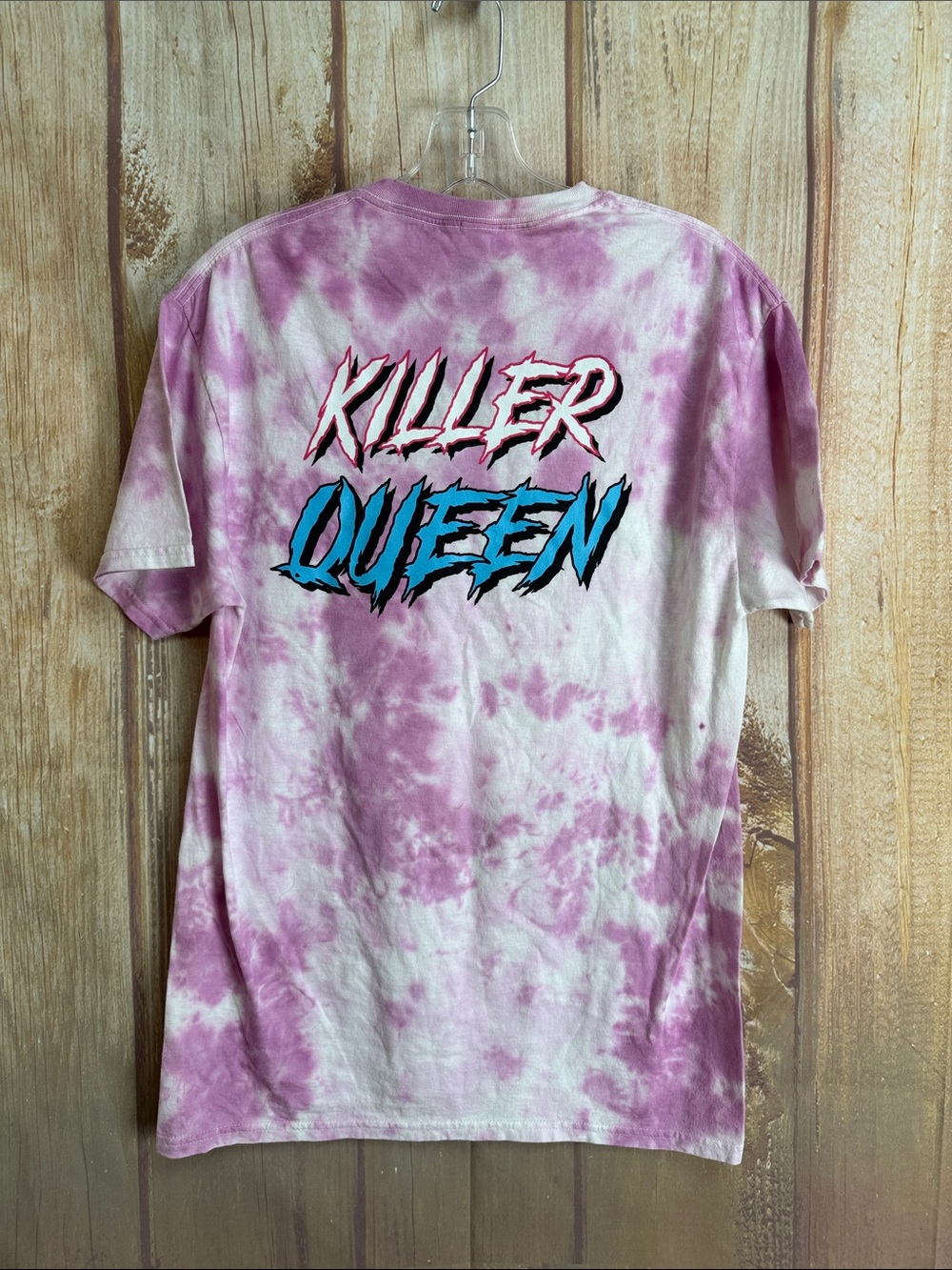Olympus Pink Tie-Dye Persephone Graphic Tee Size Medium - Picture 7 of 10